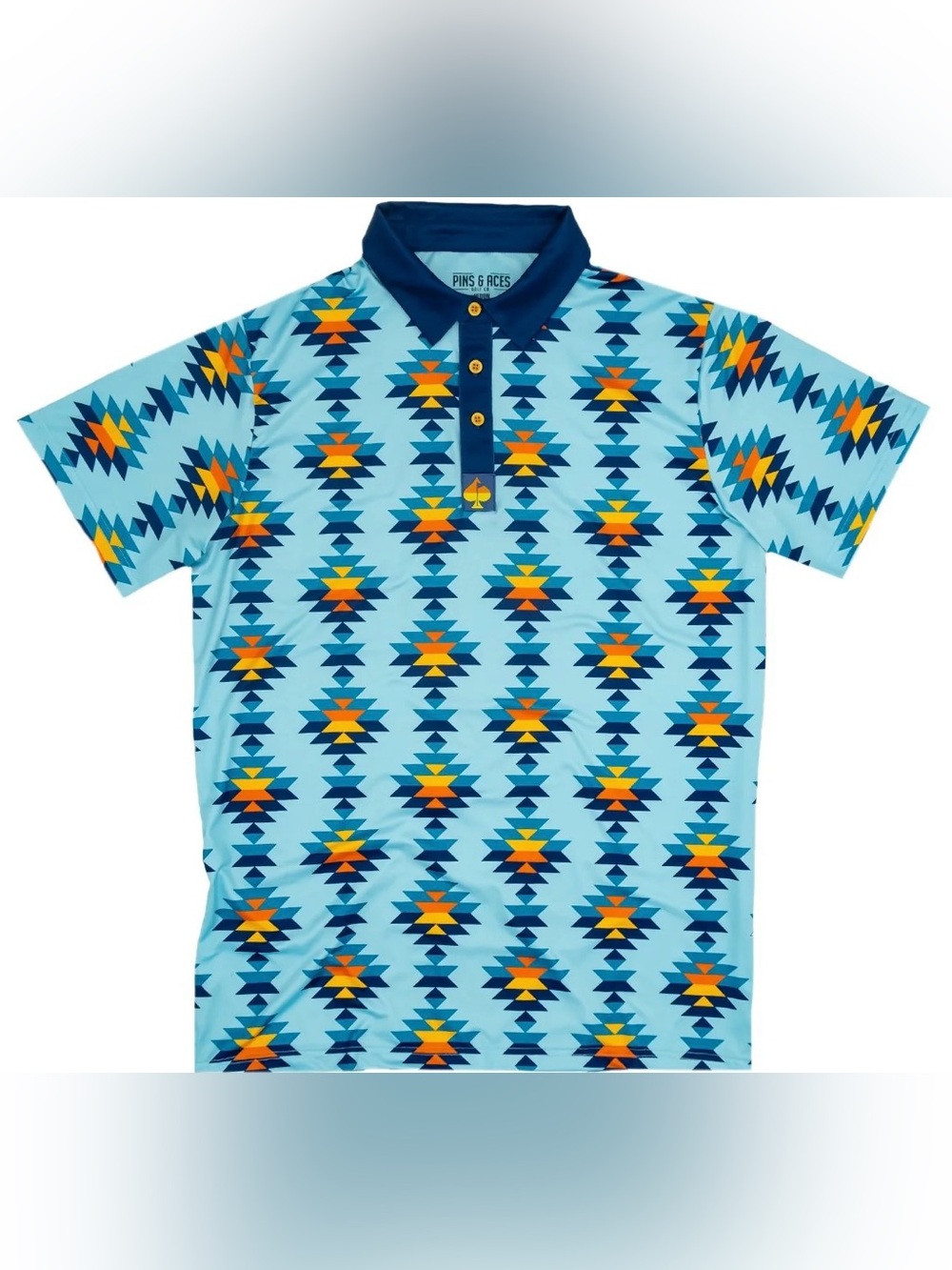 Pins & Aces /// Men’s Southwest Aztec Polo - Size XL